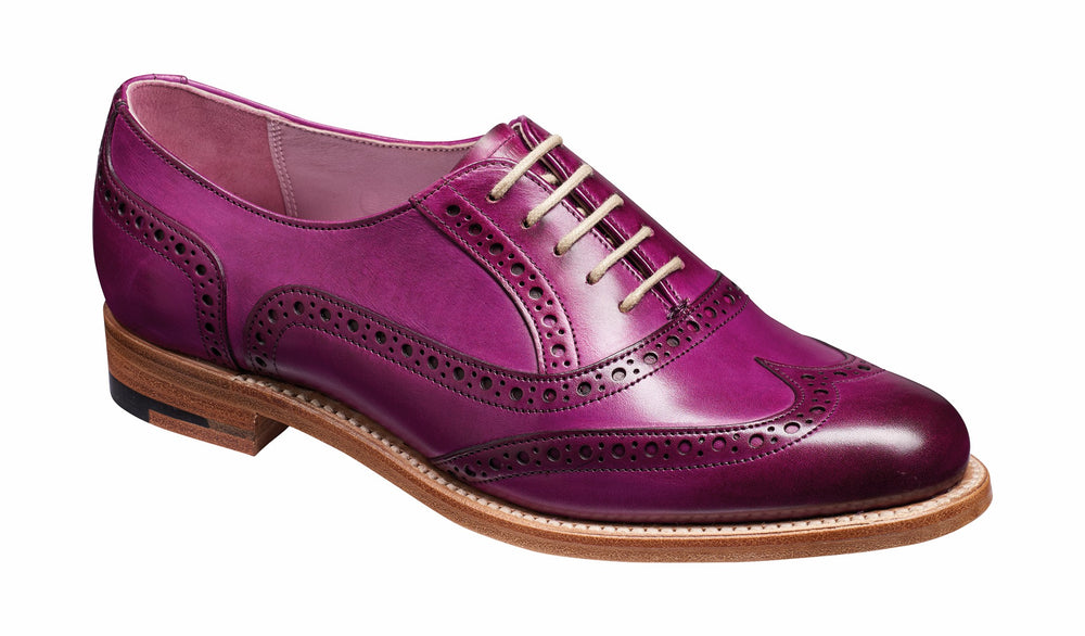 Womens Fearne - Purple Hand Painted - Ladies Brogue Shoe | Barker Shoes