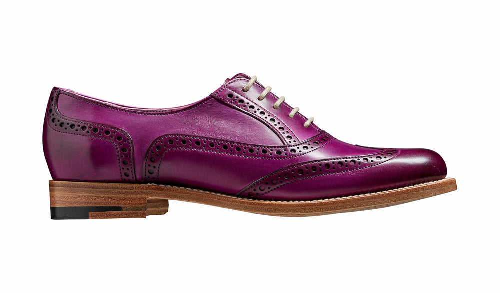 Womens Fearne - Purple Hand Painted - Ladies Brogue Shoe | Barker Shoes