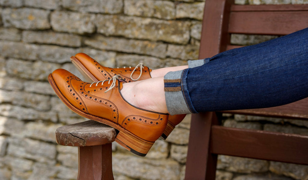 Womens Sloane - Cedar Calf Brogue | Barker Shoes