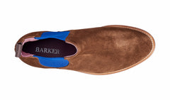Womens Violet - Castagnia Suede / Blue Elastic | Barker Shoes