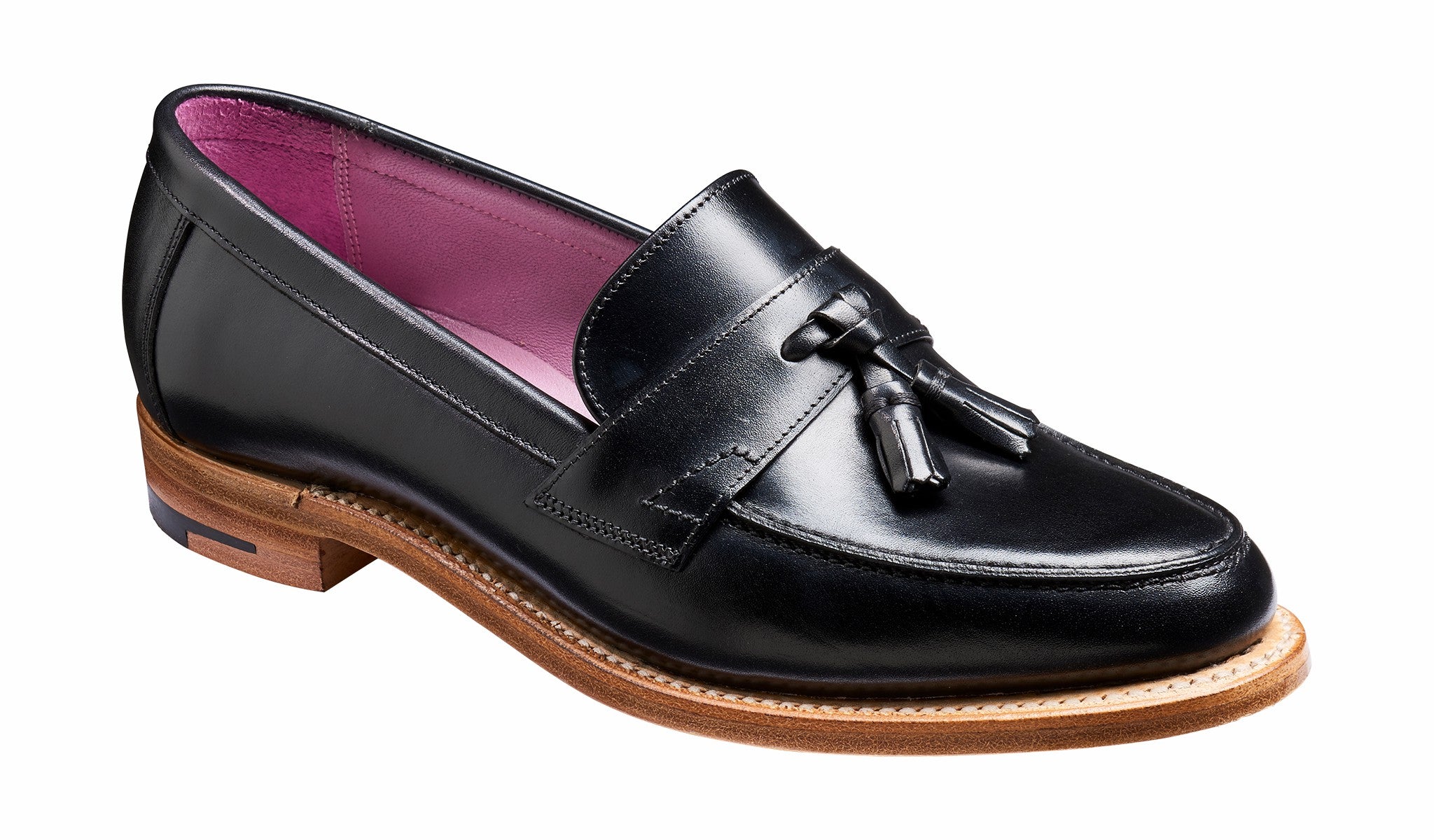 Womens Imogen - Black Calf - Tassel Loafer Shoe | Barker Shoes