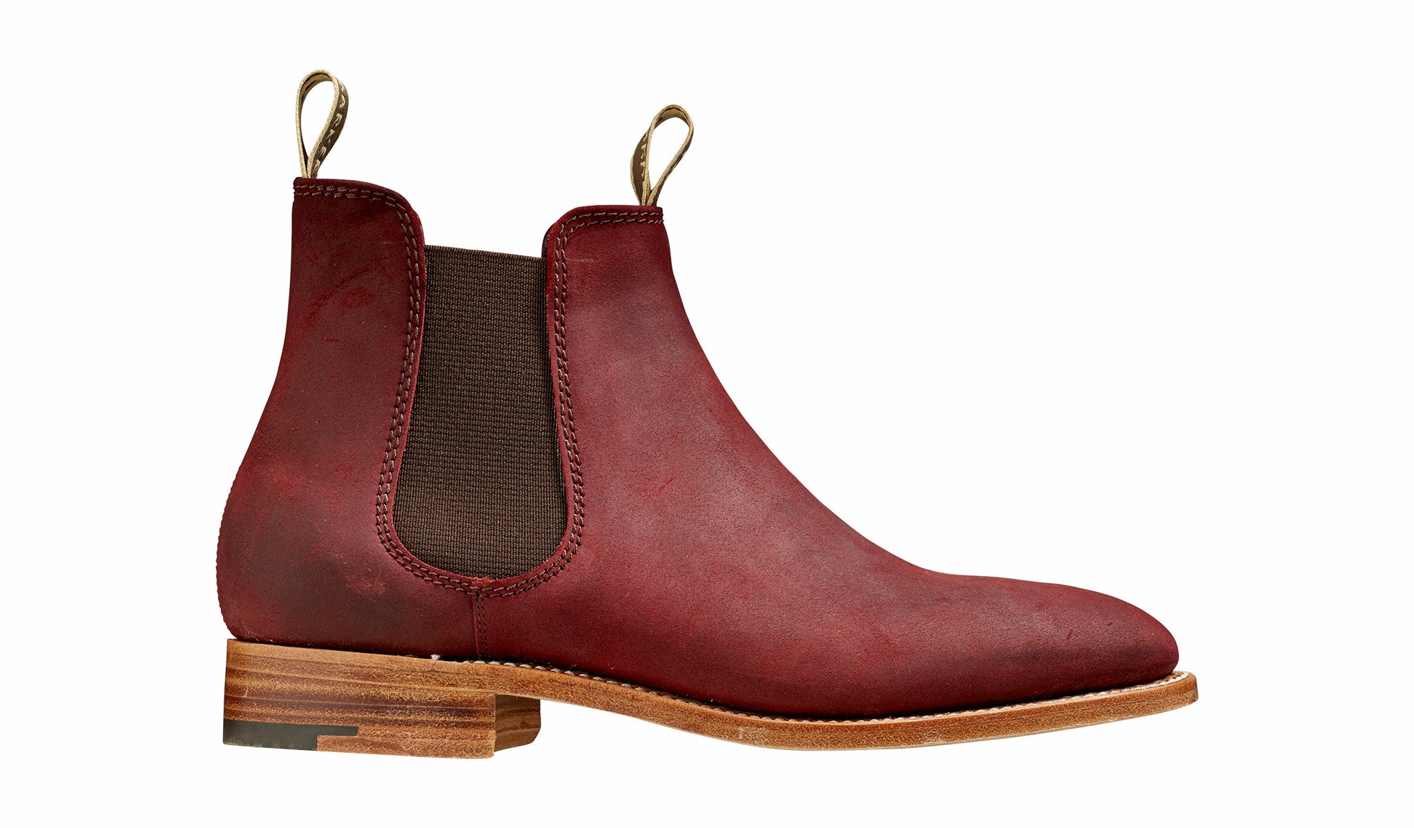 Womens Gina - Plum Waxy Suede Women Chelsea boot | Barker Shoes