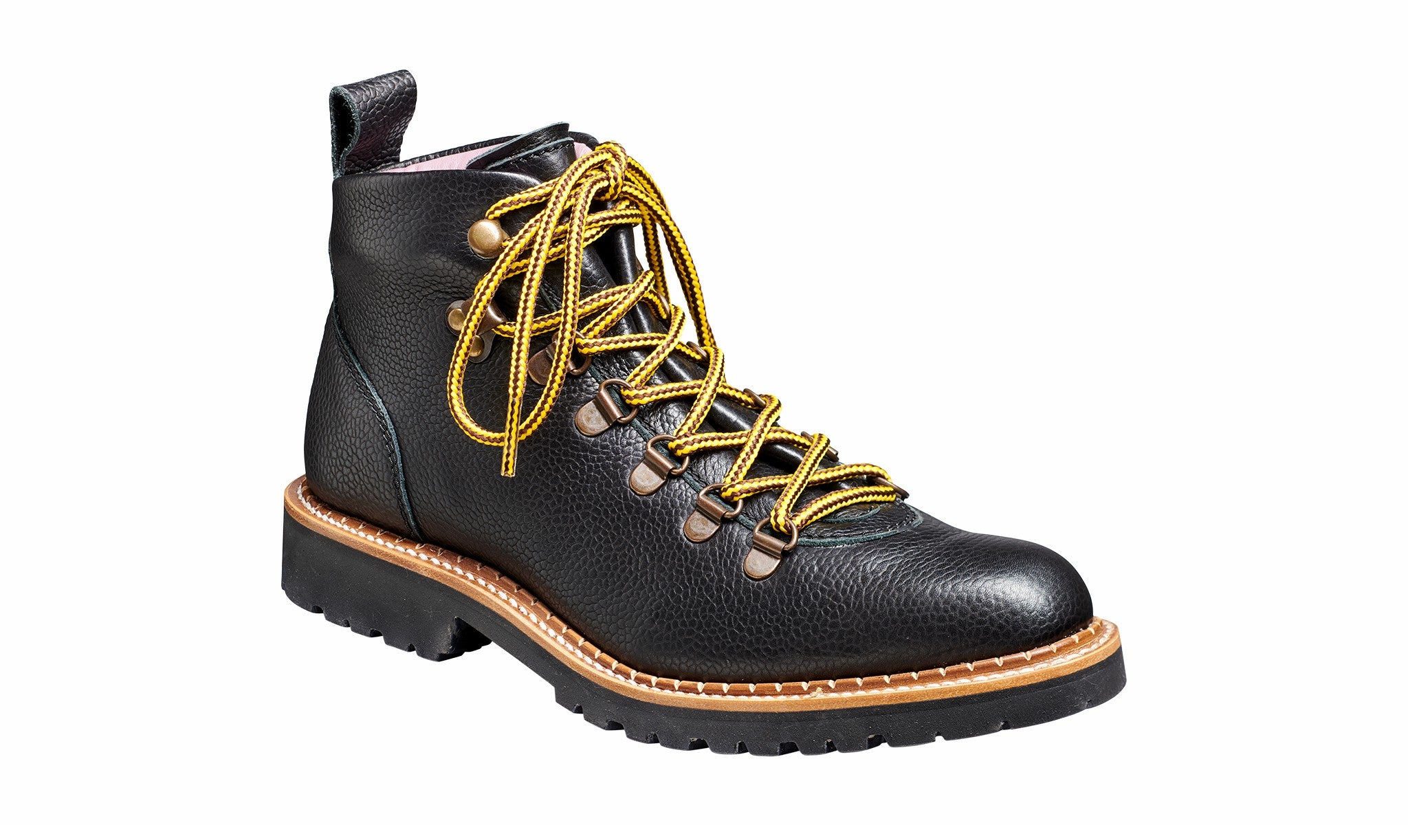 Womens Julie - Black Grain Hiking Boot | Barker Shoes