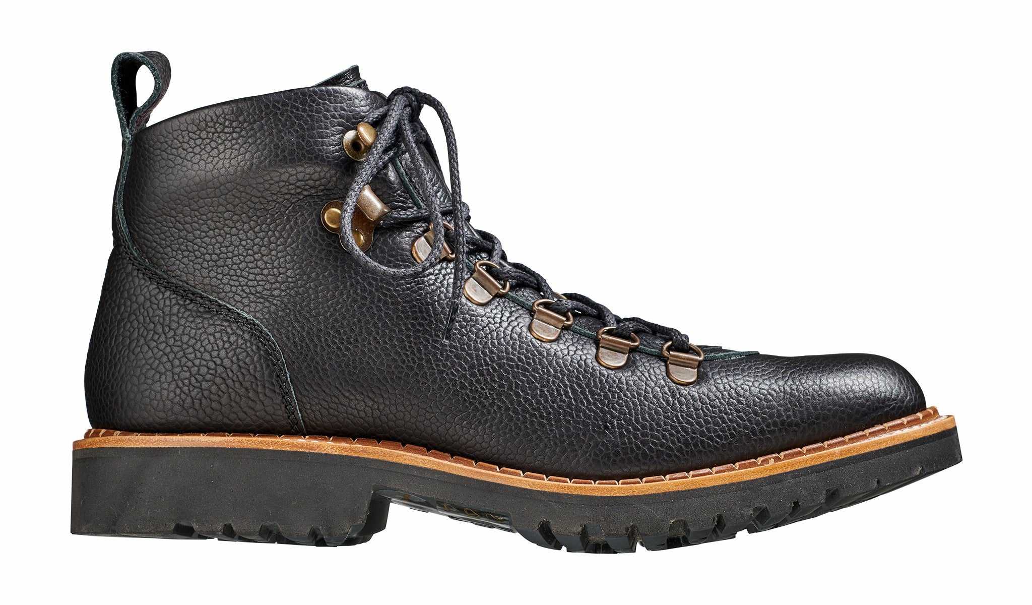 Womens Julie - Black Grain Hiking Boot | Barker Shoes