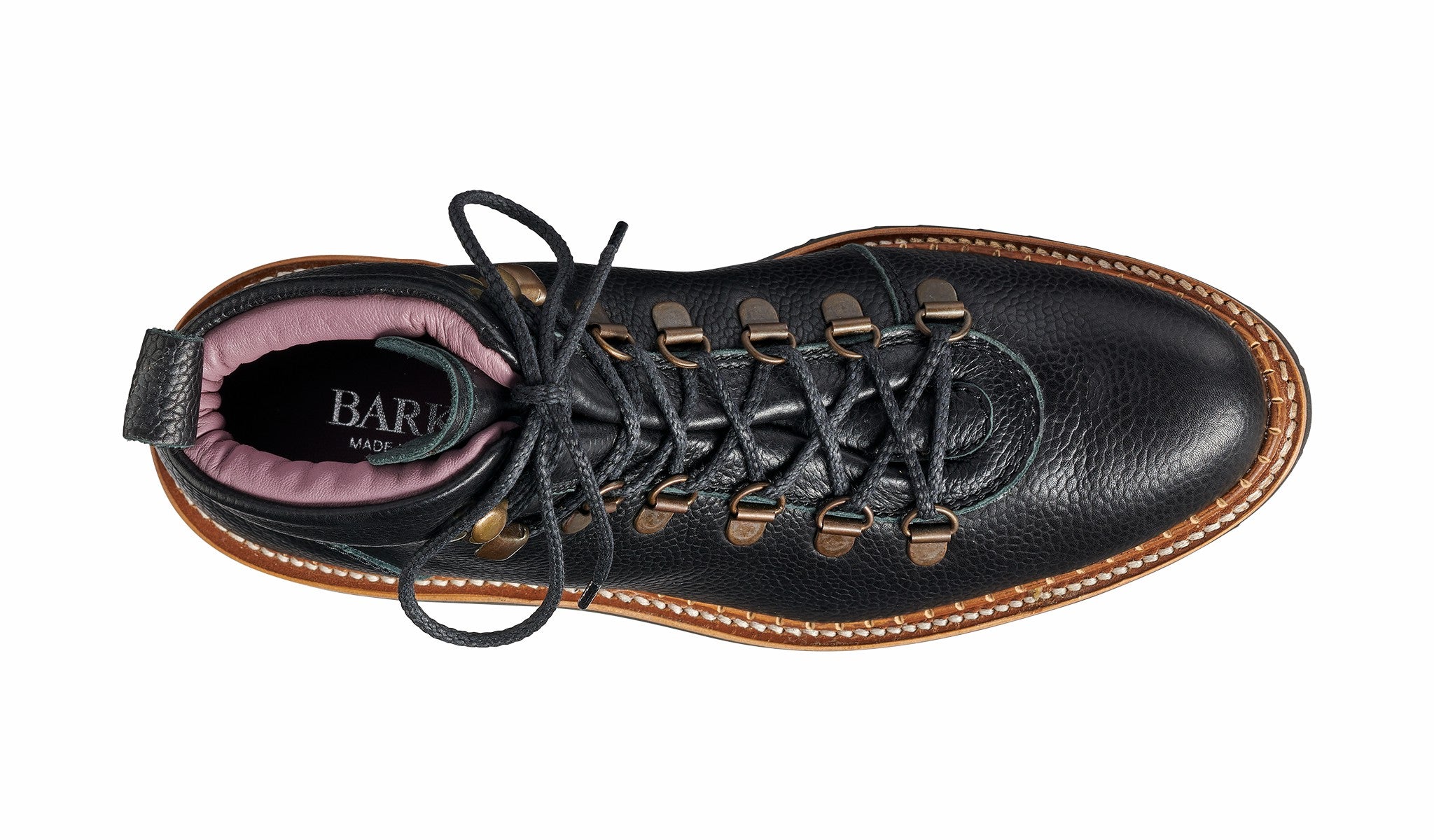 Womens Julie - Black Grain Hiking Boot | Barker Shoes