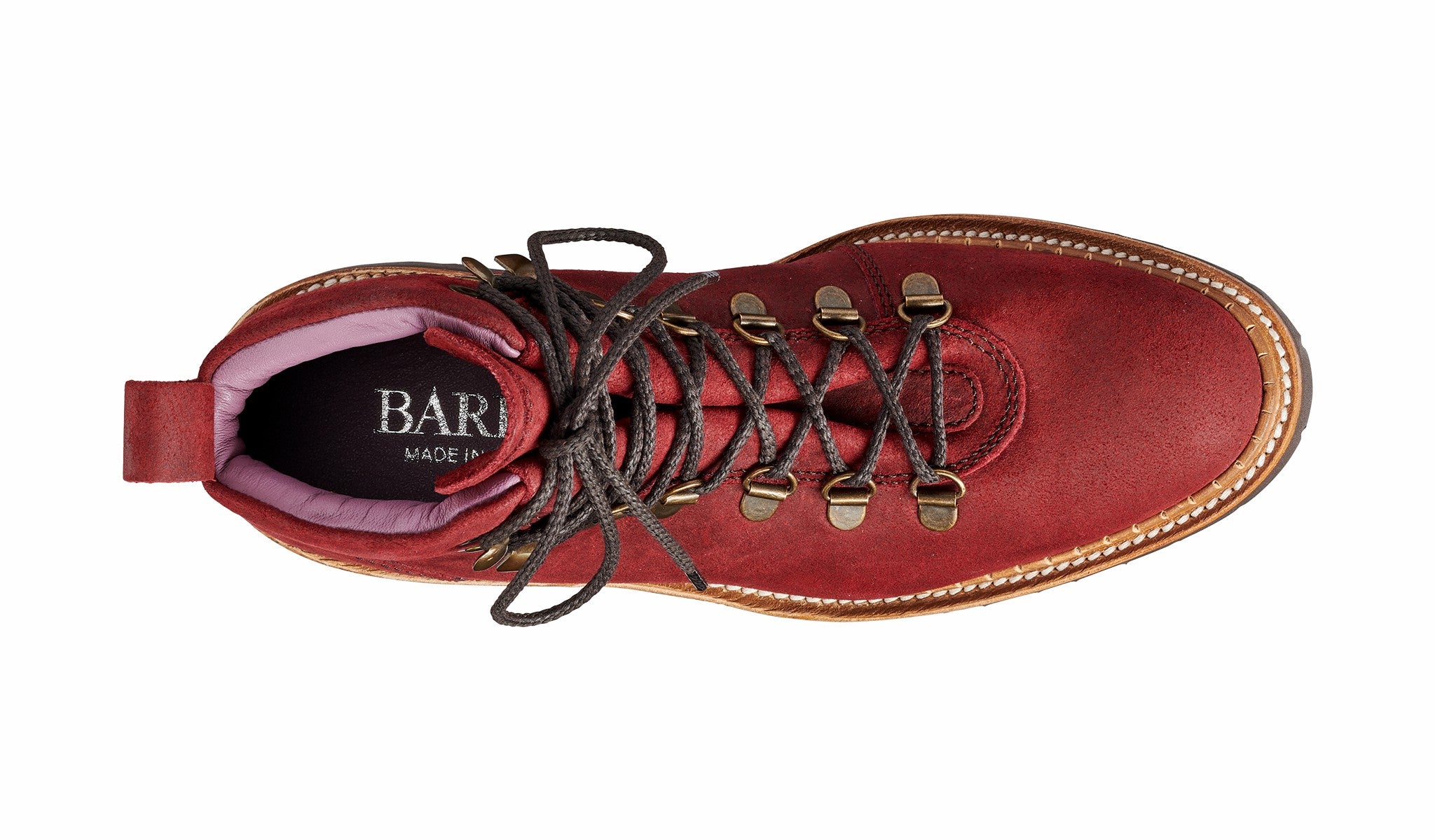 Womens Julie - Plum Waxy Hiker Boot Womens | Barker Shoes
