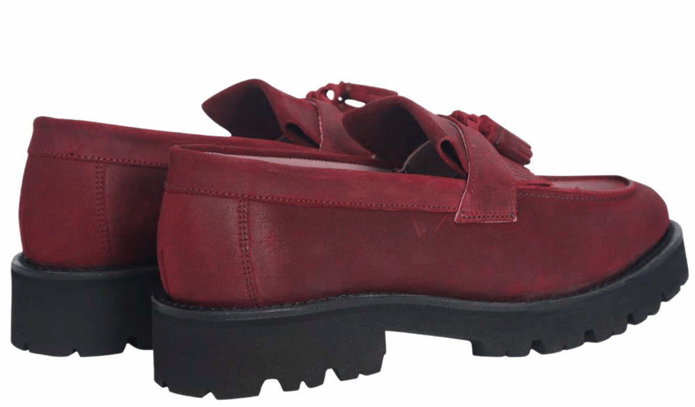 Womens Tia - Burg Suede | Barker Shoes