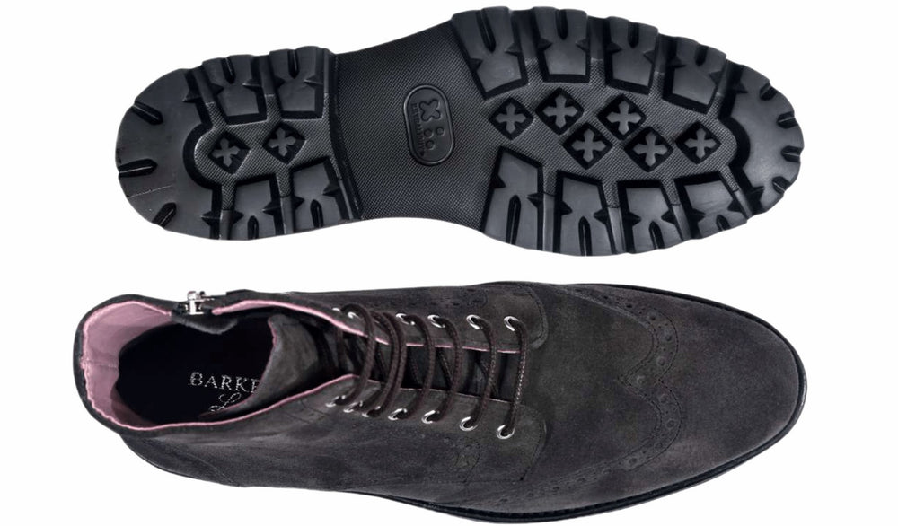 Womens Kelsey - Grey Suede | Barker Shoes