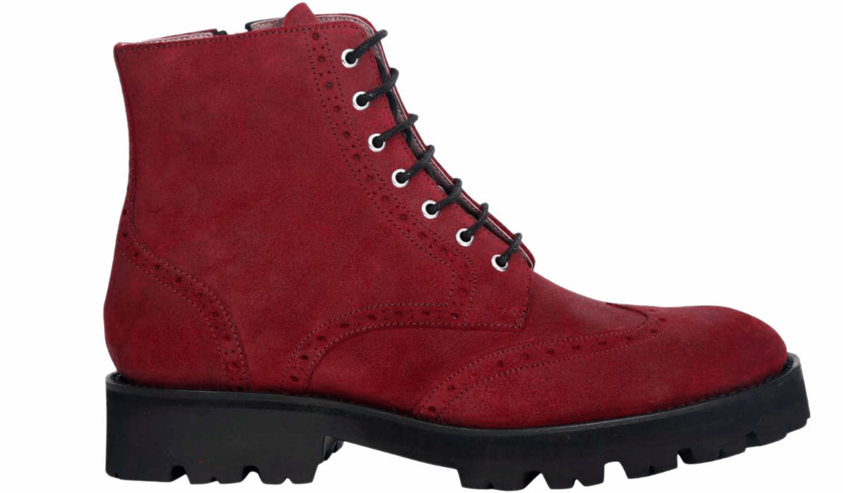 Womens Kelsey - Burg Waxy Suede | Barker Shoes