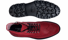 Womens Kelsey - Burg Waxy Suede | Barker Shoes