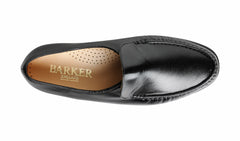 Mens Laurence - Black Kid Loafer | Barker Shoes