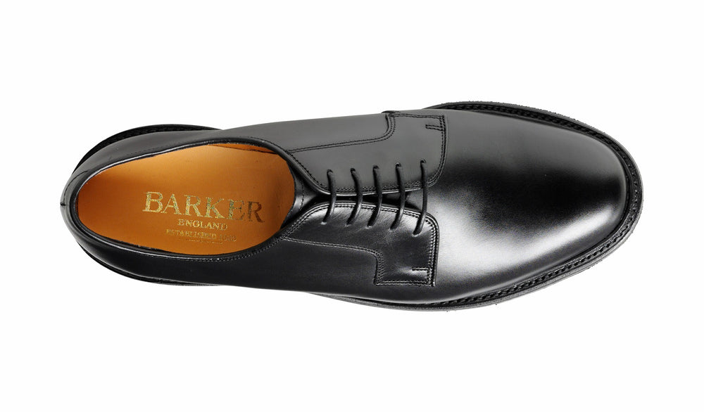 Mens Nairn - Black Calf Mens Derby Shoes | Barker Shoes