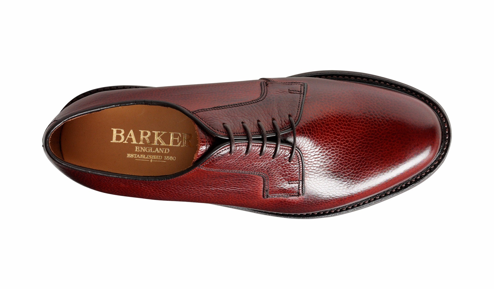 Mens Nairn - Cherry Grain Derby Shoe | Barker Shoes