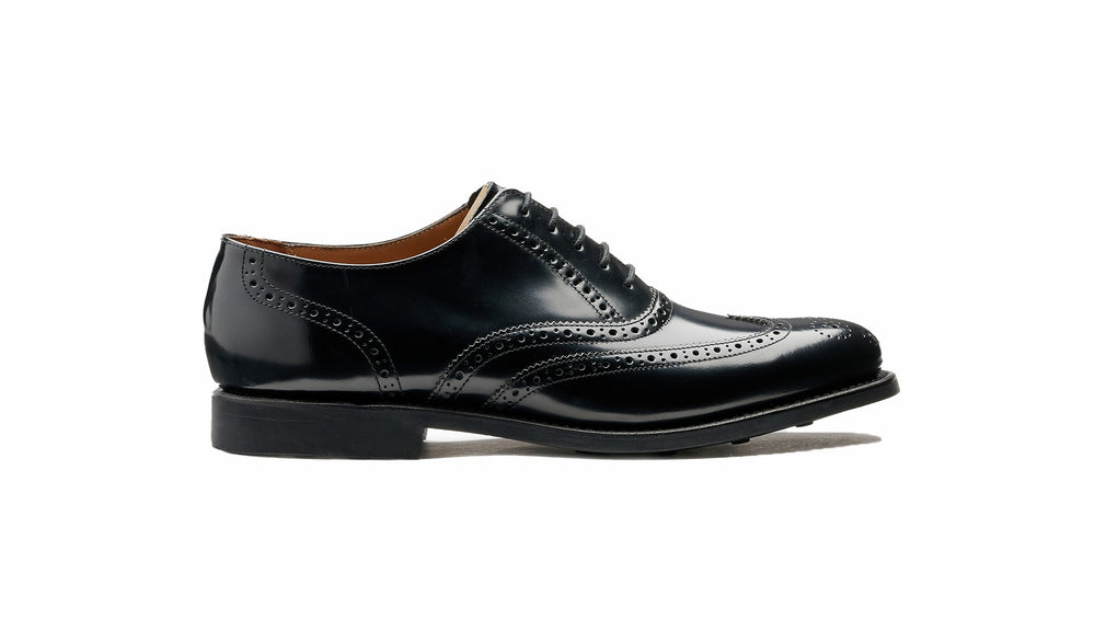 Mens Glasgow - Black Hi-Shine | Barker Shoes