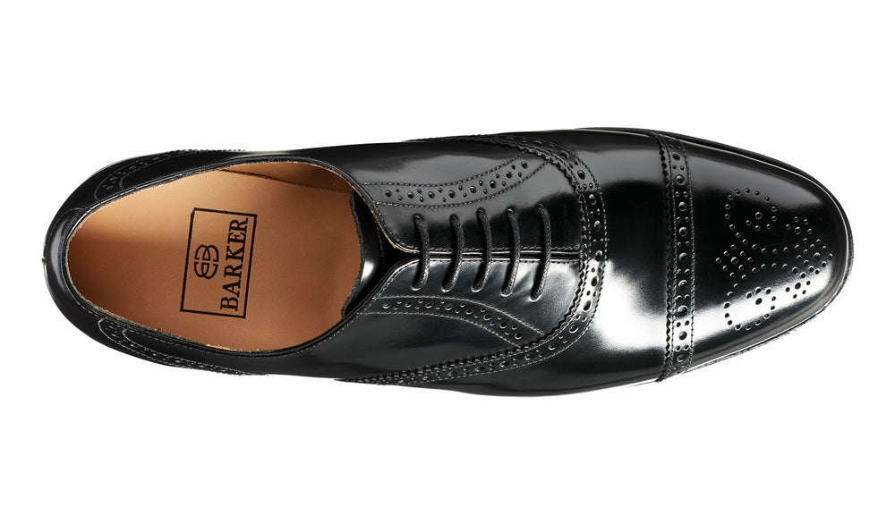 Mens Gatwick - Black Hi-Shine | Barker Shoes